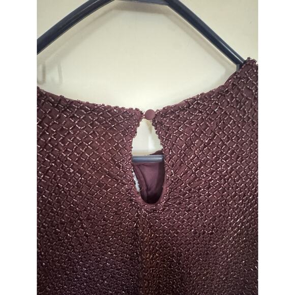 MAC DUGGAL 5948 Beaded Cape Sleeve Gown Amethyst Size 20W Formal Wedding - Picture 8 of 10